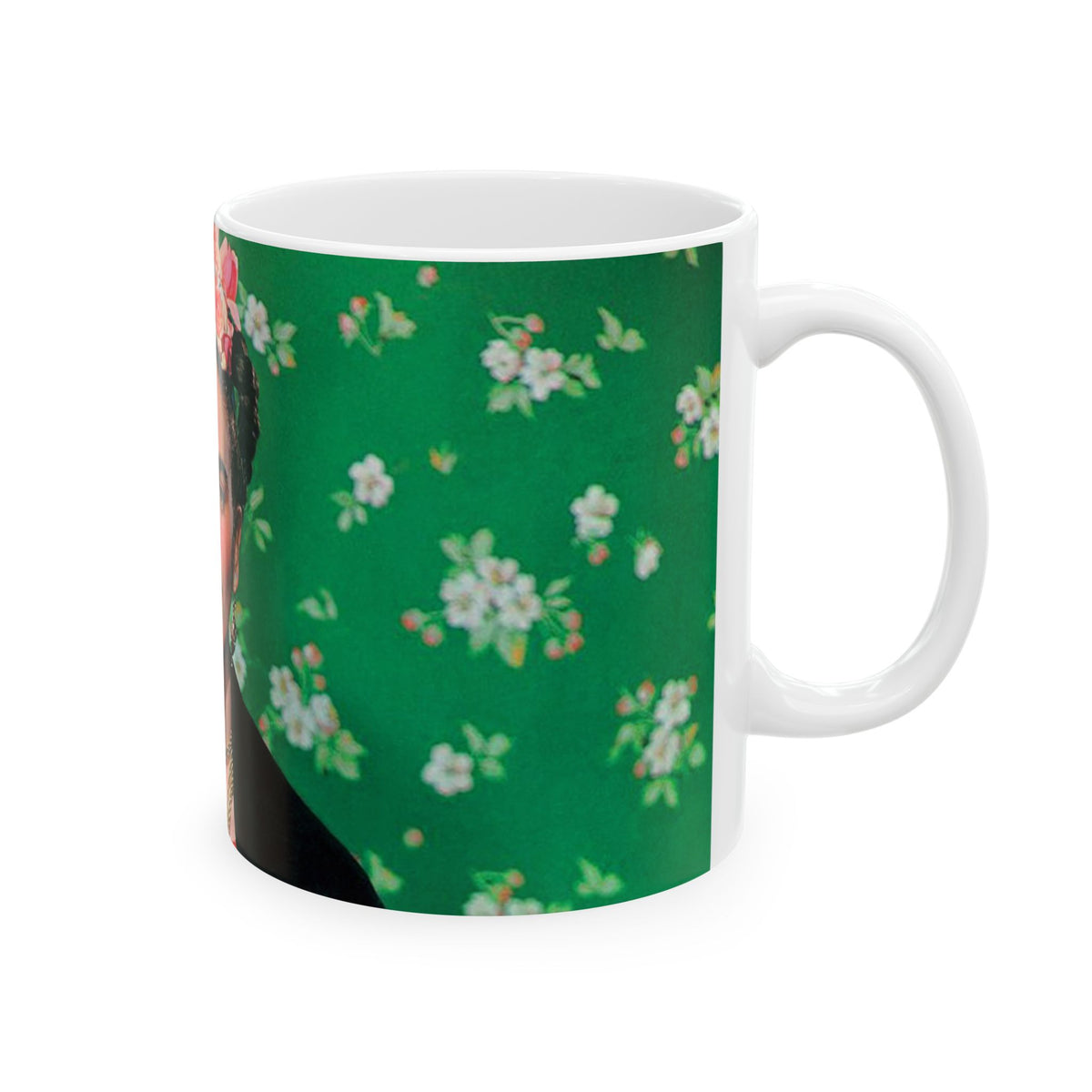 Frida Coffee Mug Model Vogue Dia De Los Muertos Inspired Kahlo 11 oz White Frida Kahlos Mug