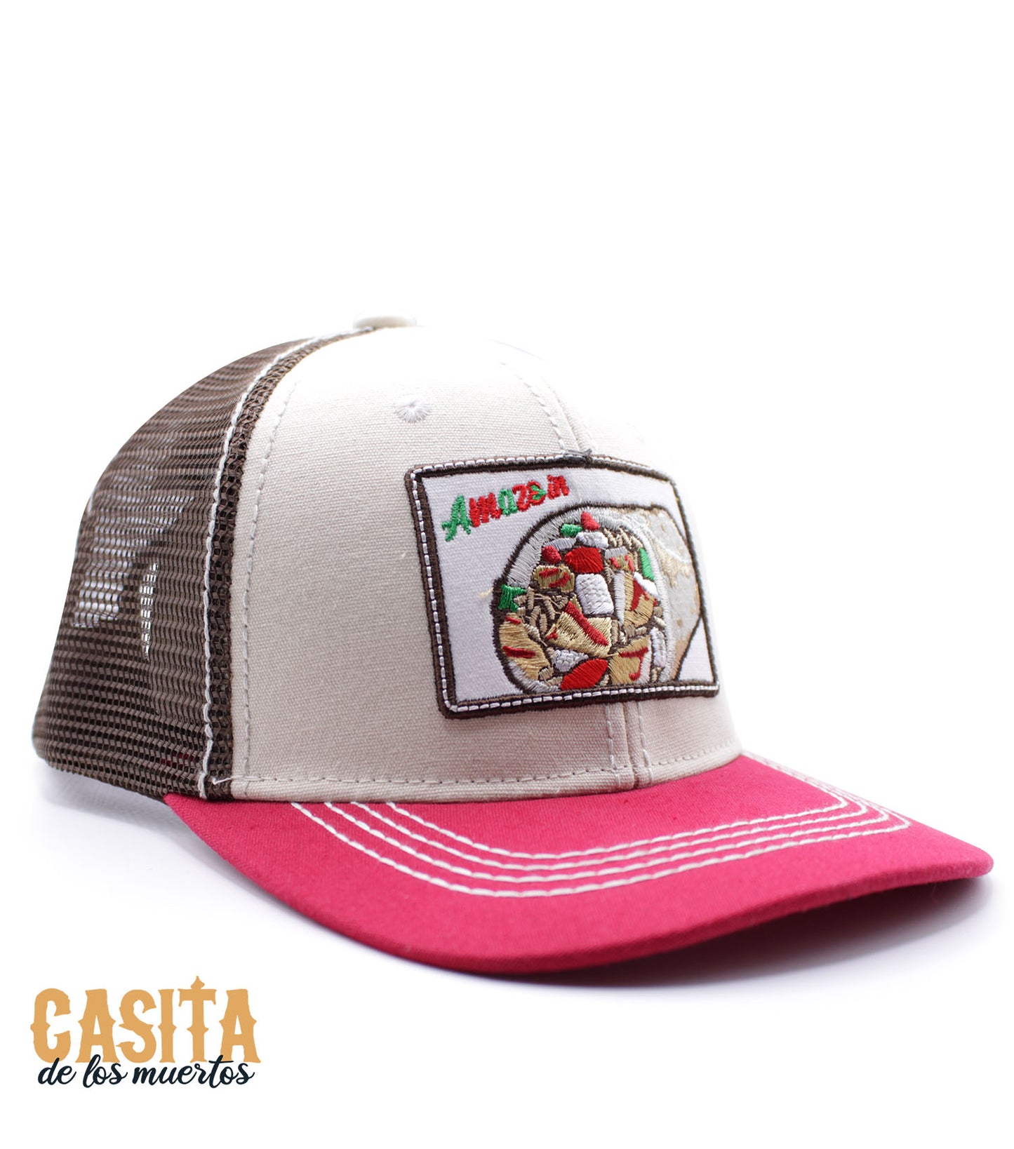 El Burrito Trucker Hat, Burrito Inspired Hat, Black and White, One Size Fits All by Casita De Los Muertos