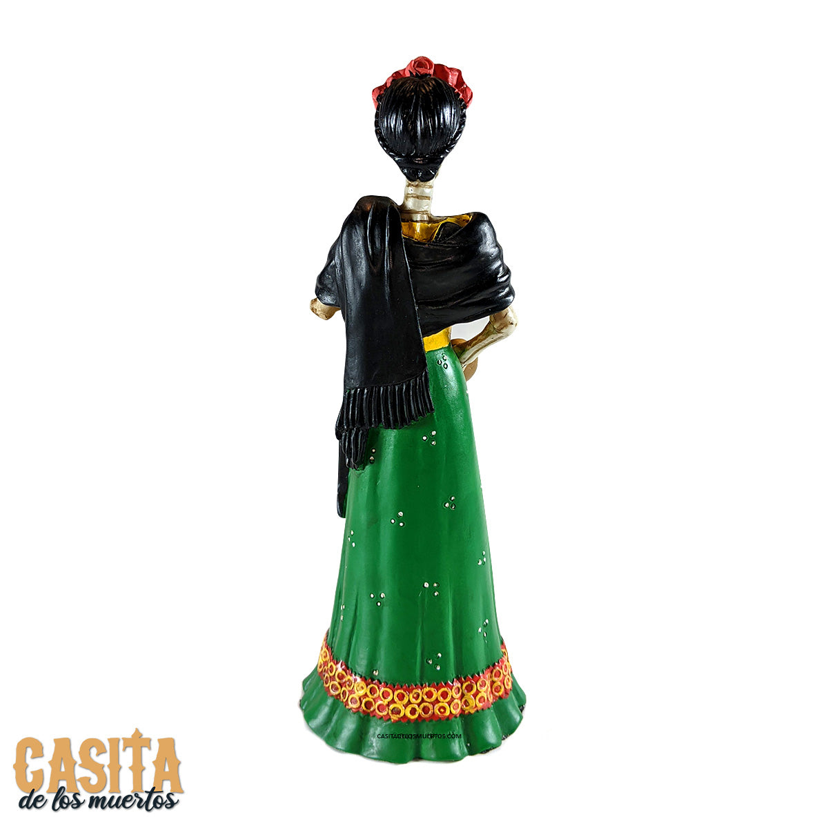 Artist Lady, Dia De Los Muertos Figurine, Artista Skeleton Lady Calavera Inspired Statue by Casita De Los Muertos