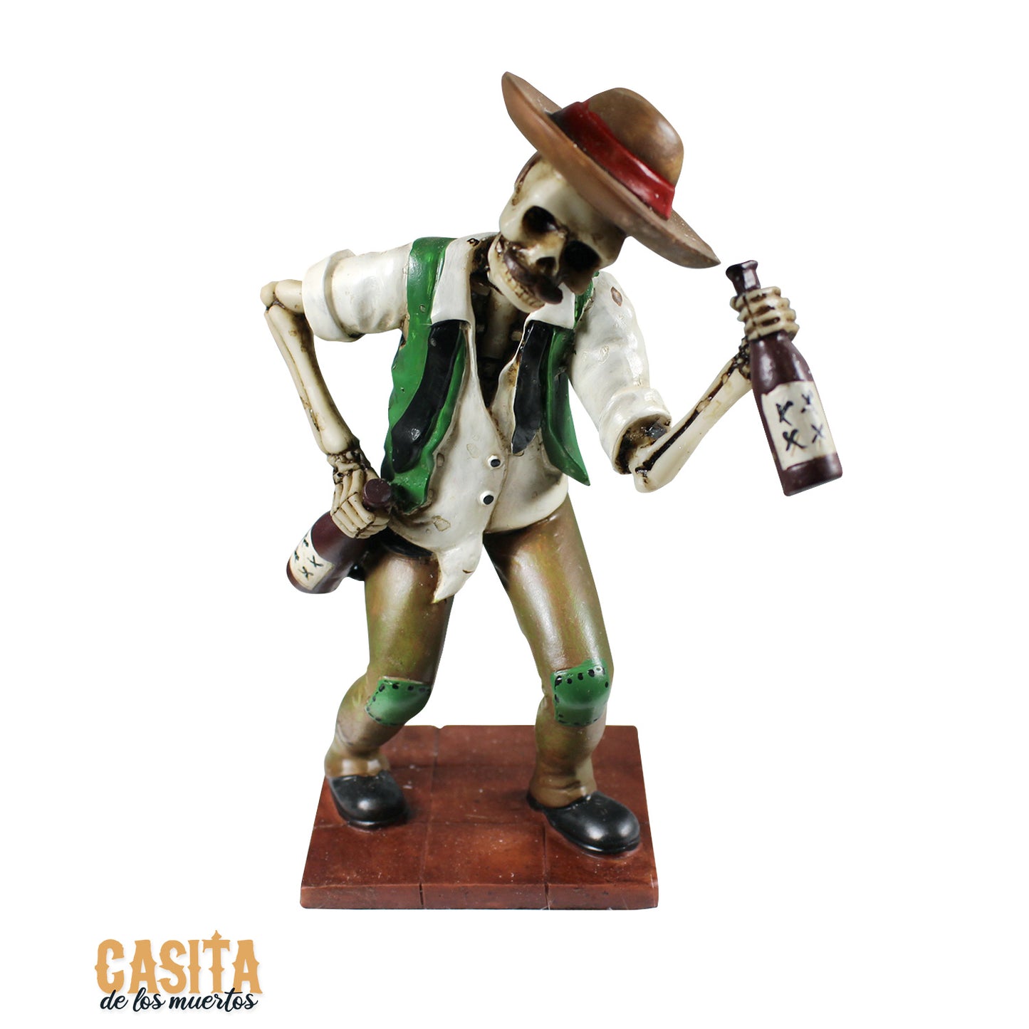 Dia De Los Muertos El Boracho Statue, Loteria Figurine
