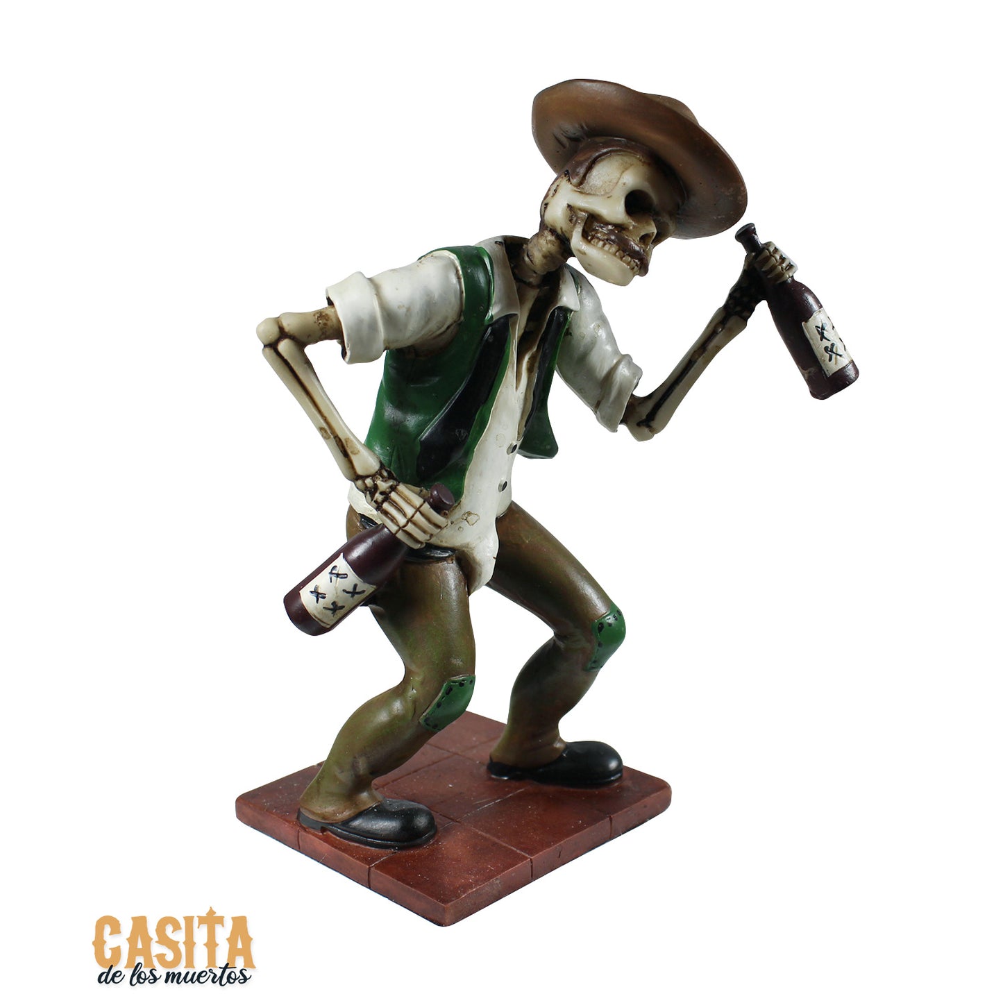 Dia De Los Muertos El Boracho Statue, Loteria Figurine