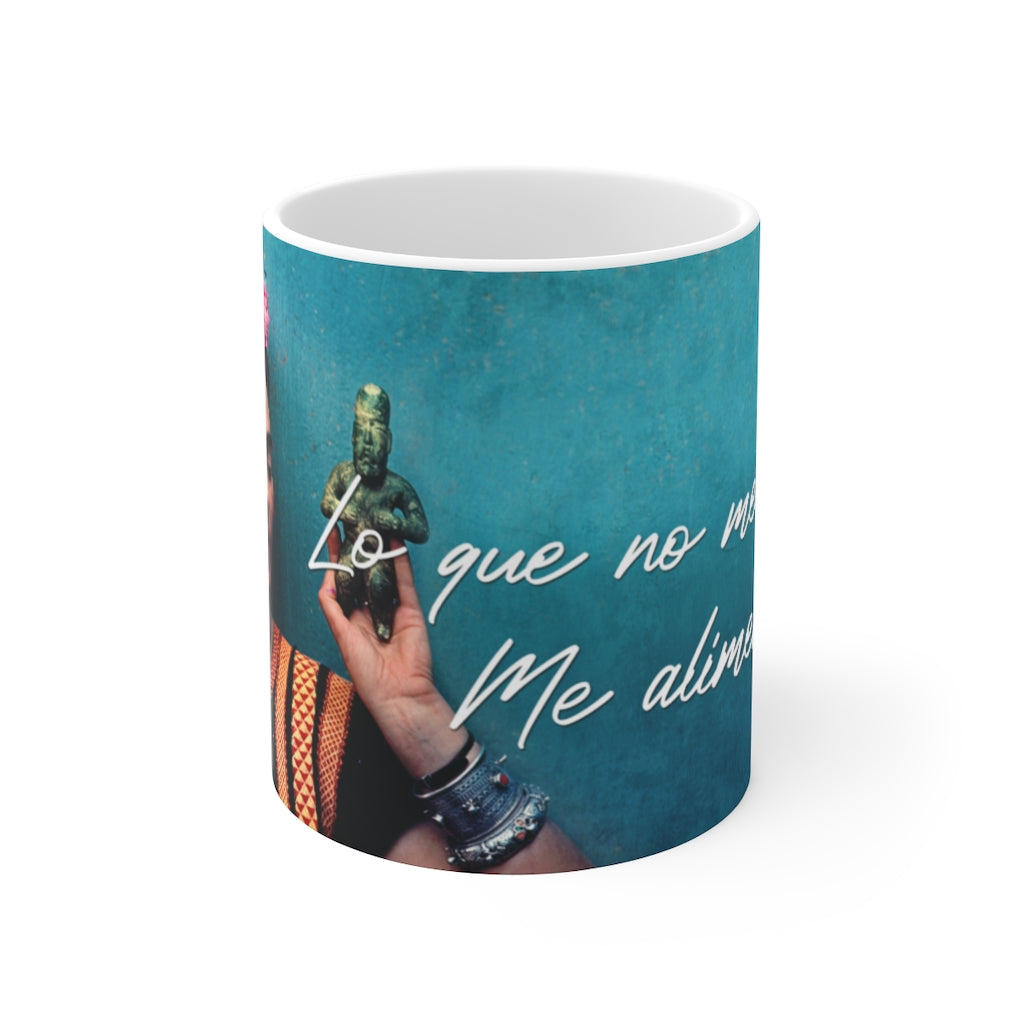 Dia De Los Muertos Mug Frida Poem Inspired Kahlo 11 oz White Frida Coffee Mug