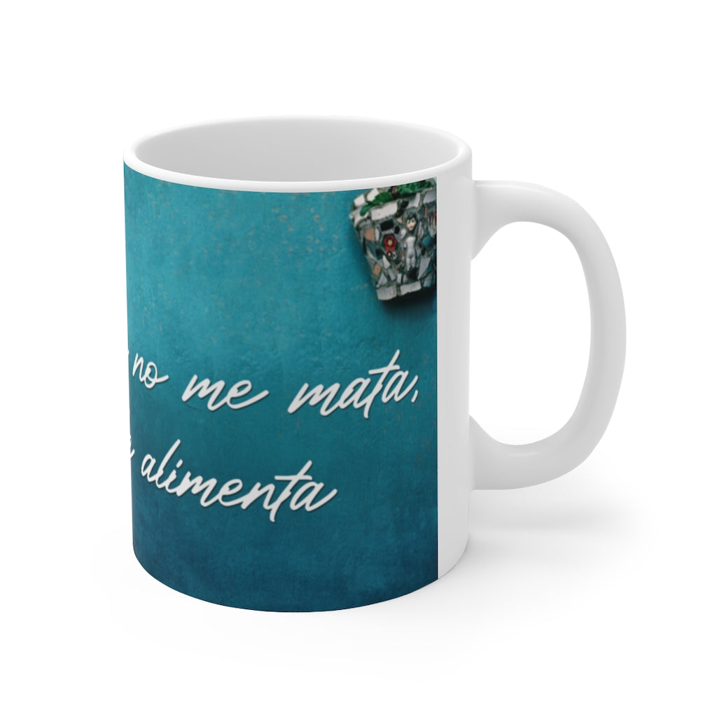 Dia De Los Muertos Mug Frida Poem Inspired Kahlo 11 oz White Frida Coffee Mug