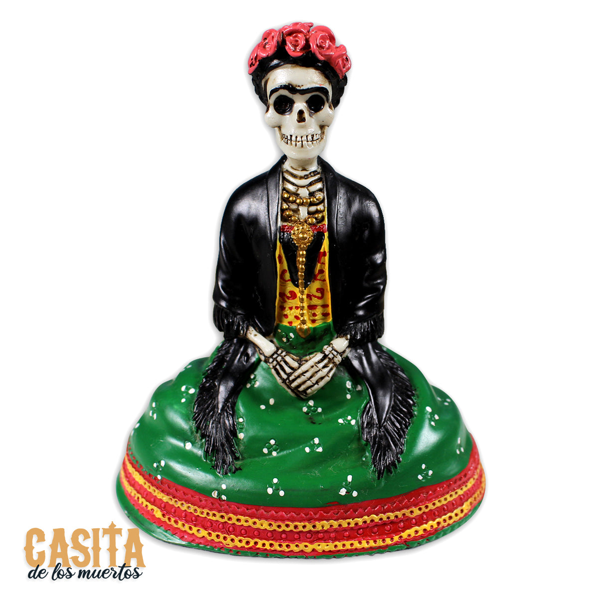 Frida Figurine Dia De Los Muertos Decor Skeleton Lady by Casita De Los Muertos