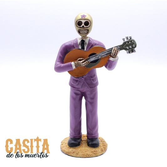 Dia De Los Muertos Figurine Lucha Skeleton Ramses Calavera Statue by Casita De Los Muertos