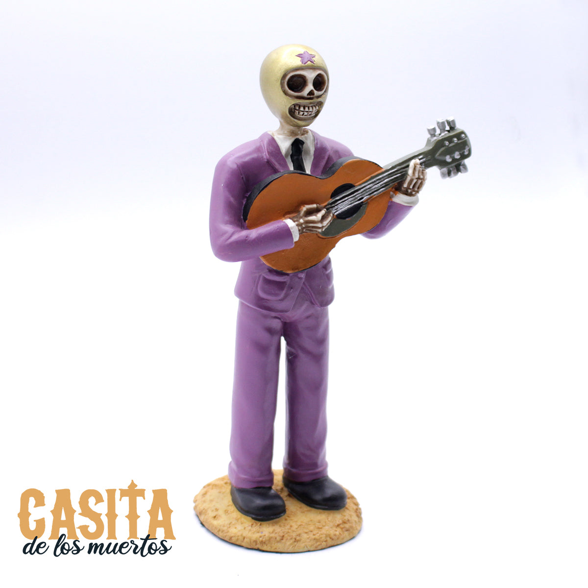 Dia De Los Muertos Figurine Lucha Skeleton Ramses Calavera Statue by Casita De Los Muertos