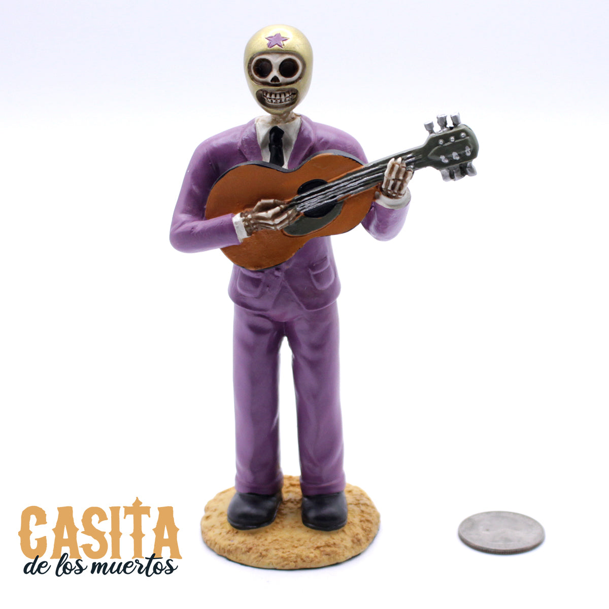 Dia De Los Muertos Figurine Lucha Skeleton Ramses Calavera Statue by Casita De Los Muertos