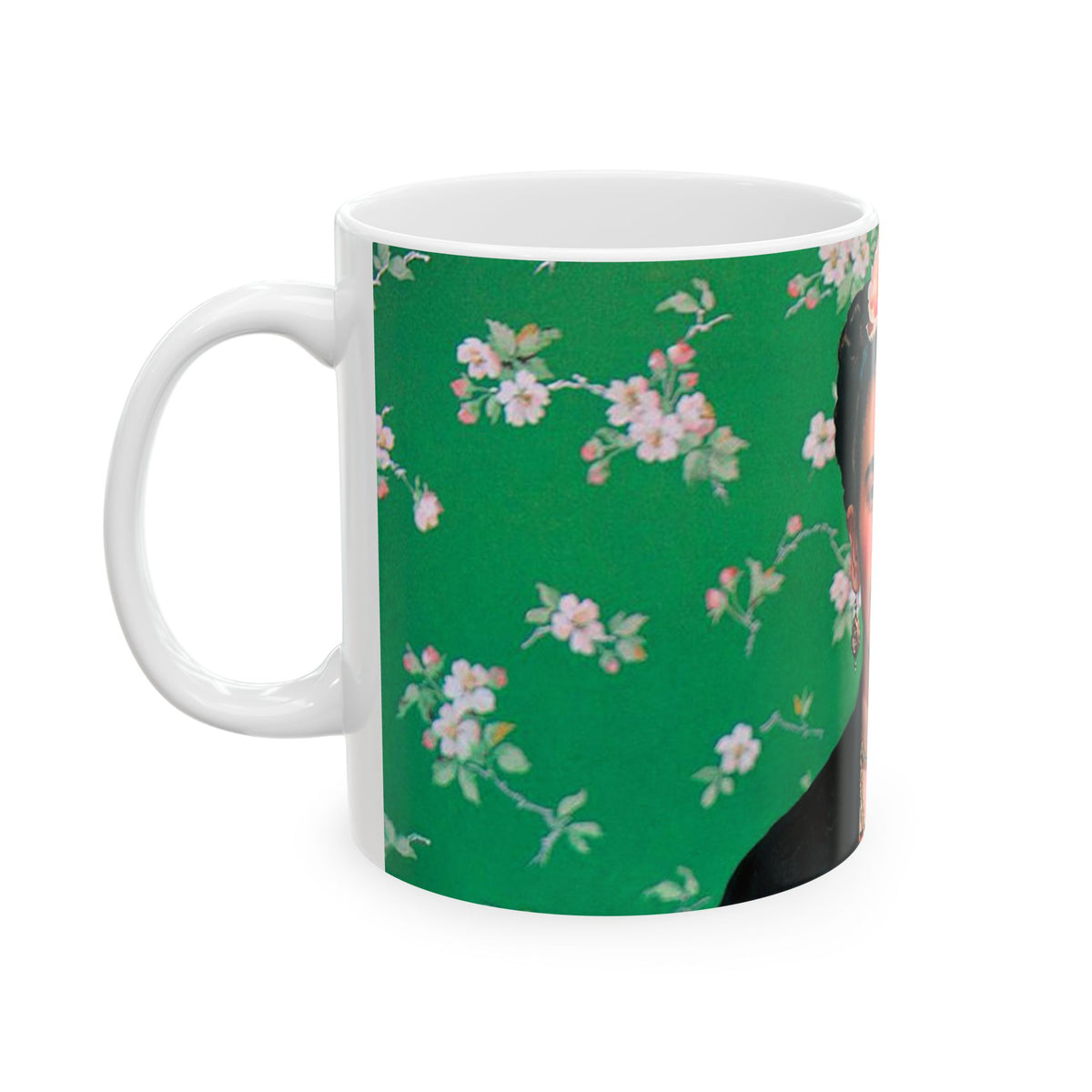 Frida Coffee Mug Model Vogue Dia De Los Muertos Inspired Kahlo 11 oz White Frida Kahlos Mug
