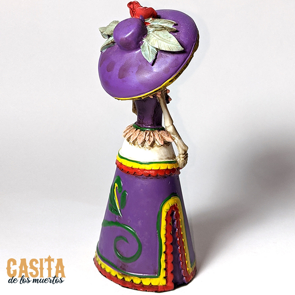La Senorita Figurine, Dia De Los Muertos Figurine, Skeleton Lady Calavera Inspired Statue by Casita De Los Muertos