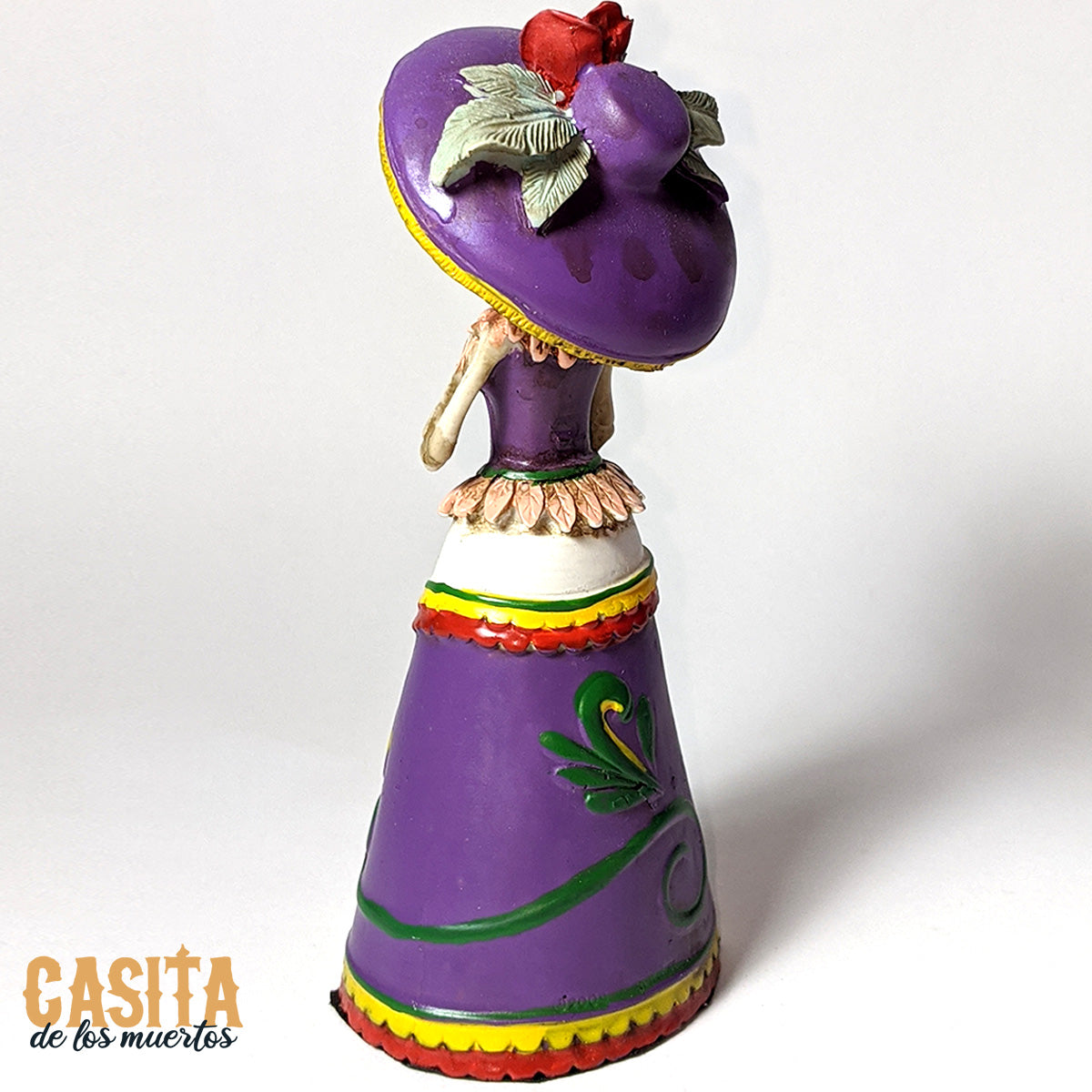 La Senorita Figurine, Dia De Los Muertos Figurine, Skeleton Lady Calavera Inspired Statue by Casita De Los Muertos